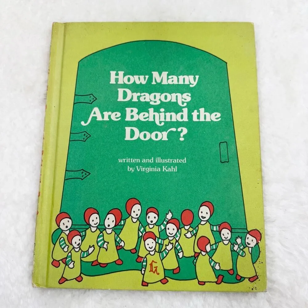 How Many Dragons Behind the Door Vintage 1977 Hardcover Children’s Picture Book